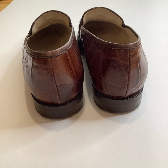 BALLY Brown Tranca Italian Leather & Suede Loafers Size 38 - Picture 6 of 12